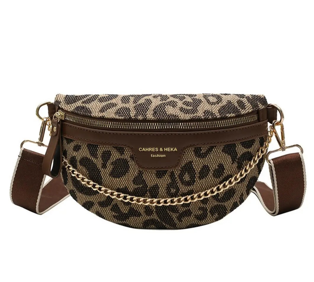 Sidekick Bet Bag - Leopard Brown